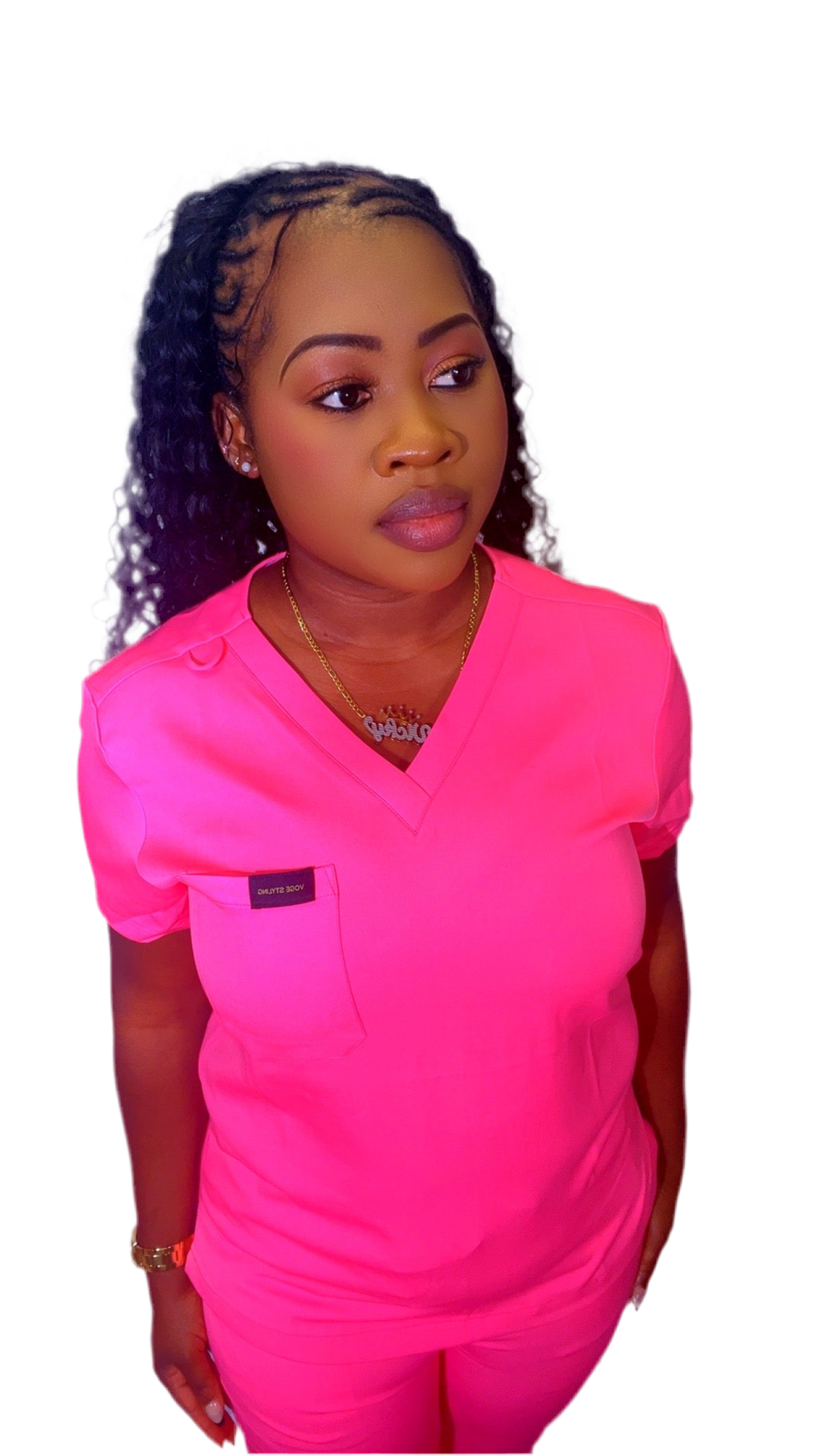 Women Pink Scrub set