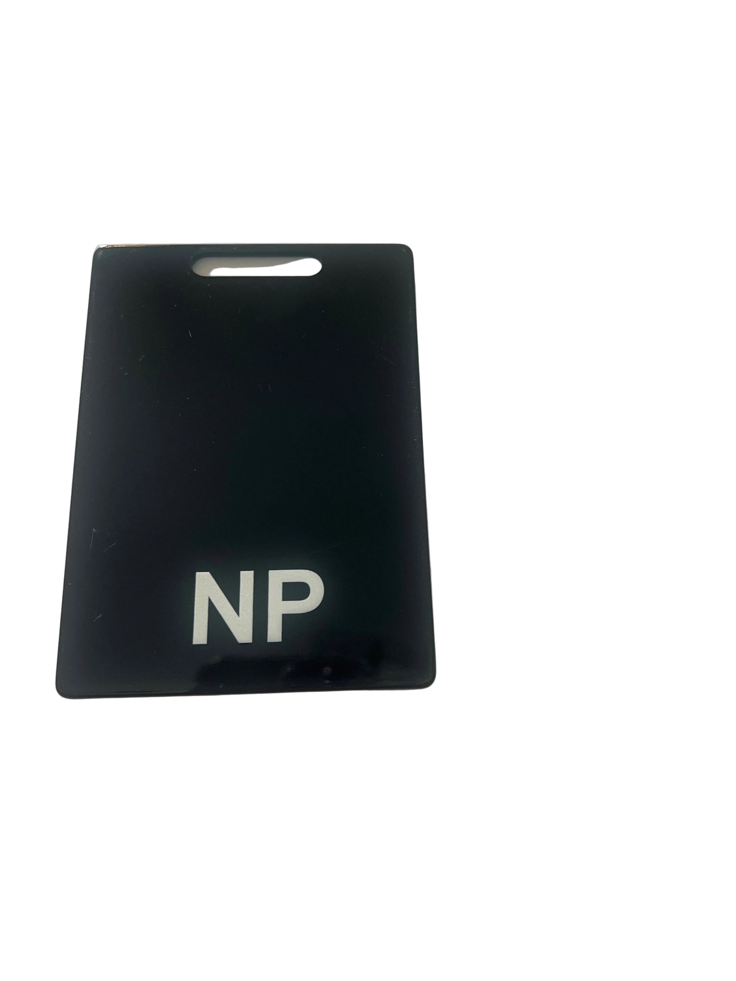 Nurse Practitioner’s (NP)Pink, Purple and Blue Role Recognition ID badge.