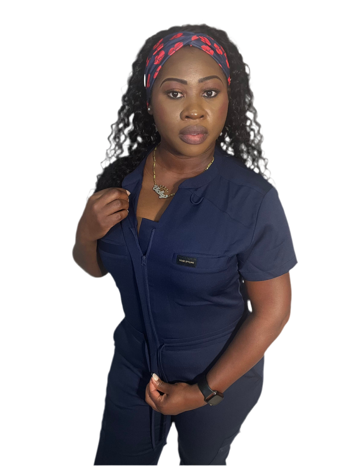 Navy Blue Scrub jumpsuit