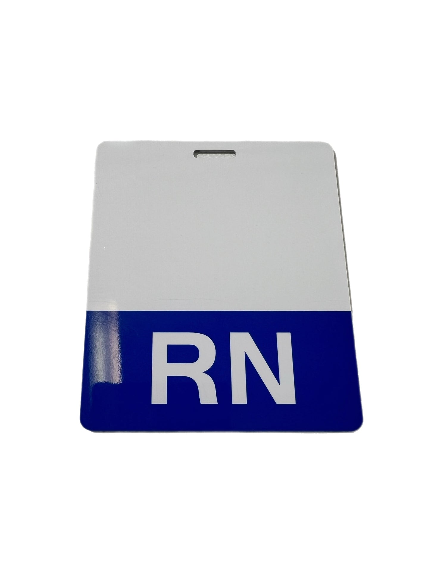 Blue and White RN Role Recognition ID Badge
