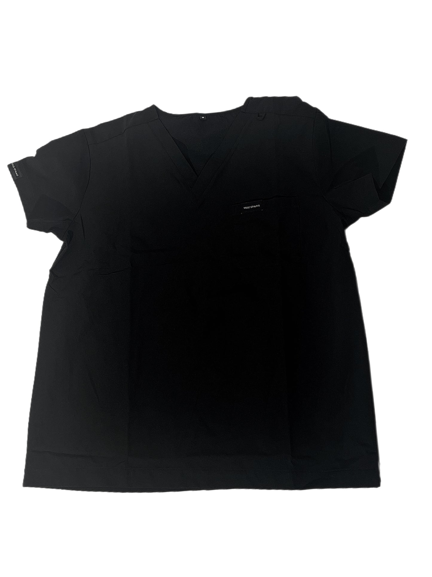 Men Black Scrub Shirt