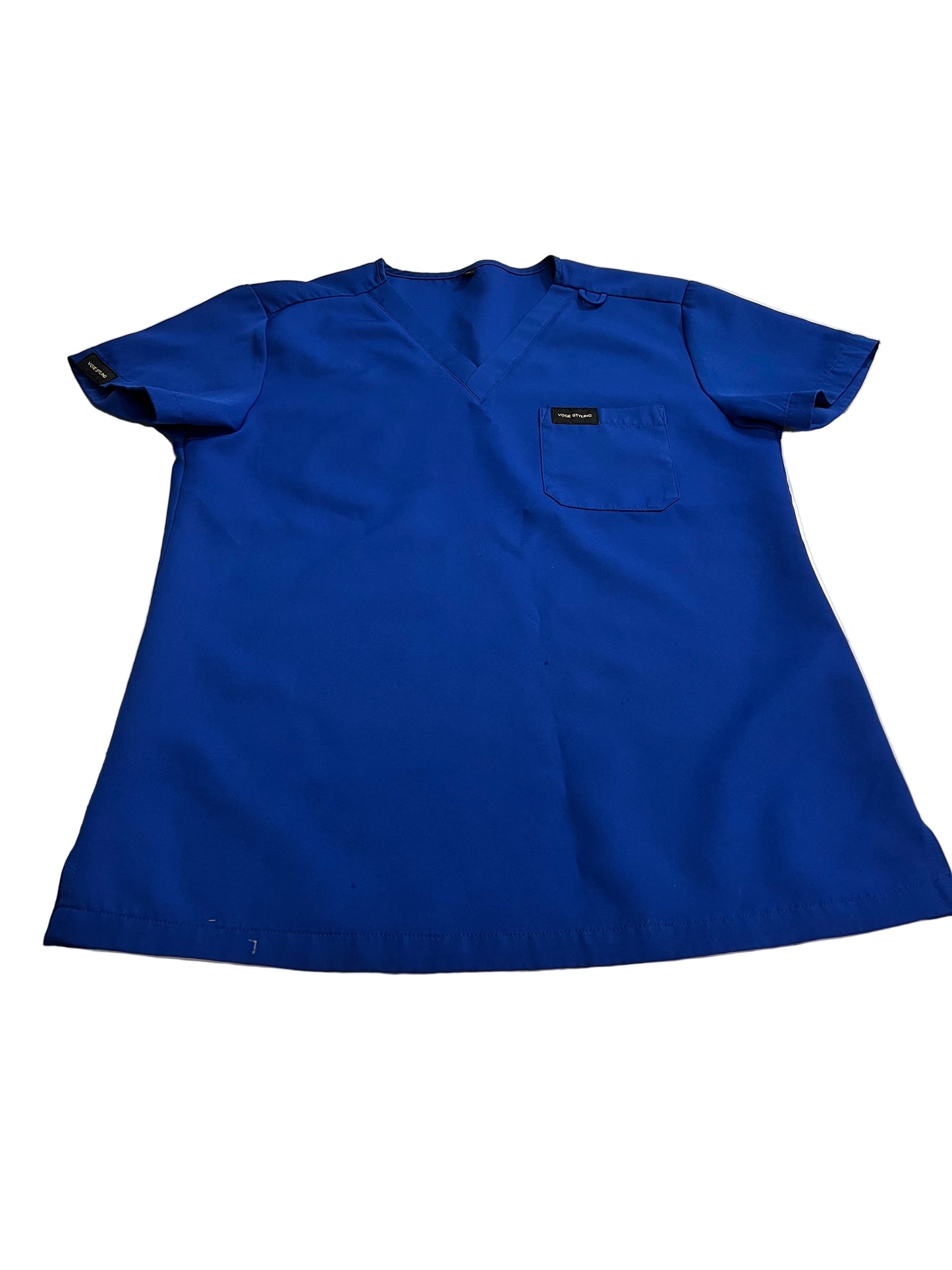 Women Royal Blue V-Neck Top