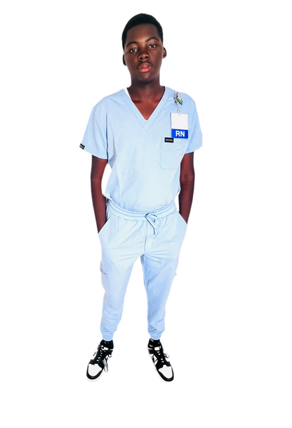 Men. Sky blue Scrub set