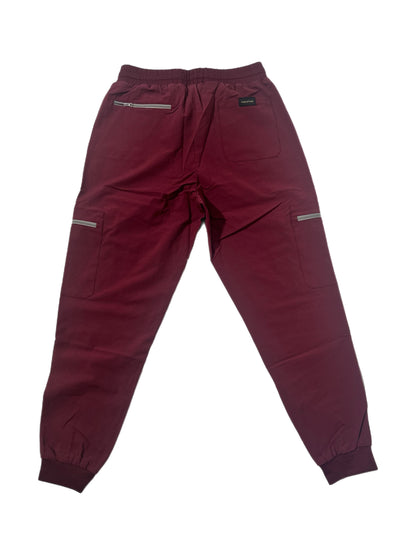 Men's Burgundy Scrub Set (No Zipper in Private Area)