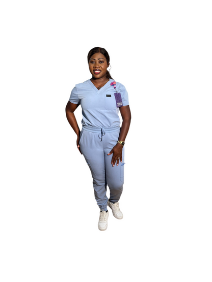 Women Sky blue Scrub set