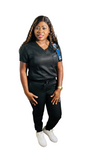 Vogewomen Black Scrub Set