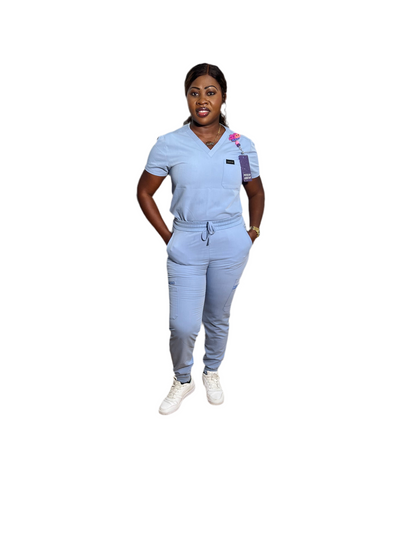 Women Sky blue Scrub set