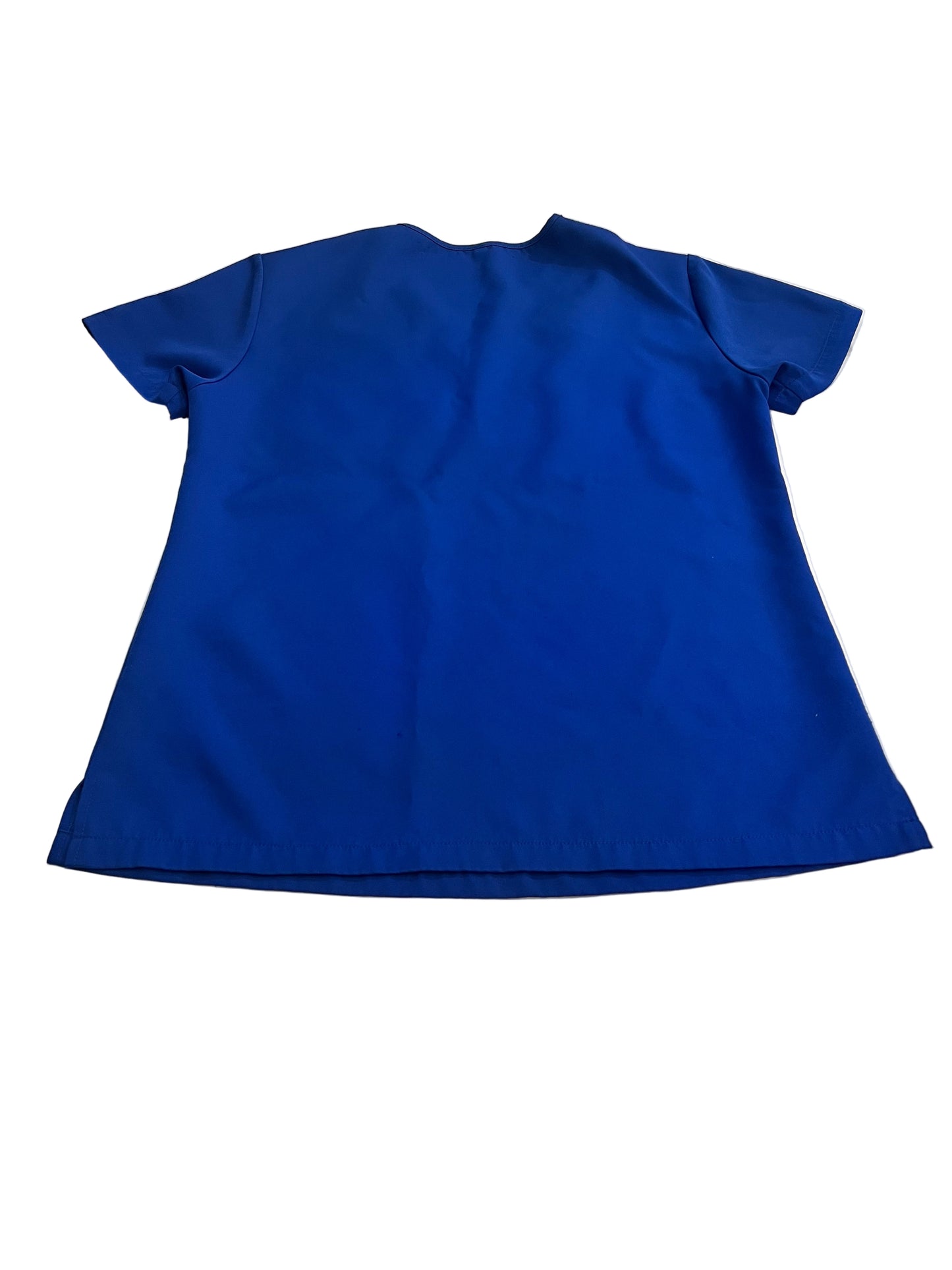 Women Royal Blue V-Neck Top