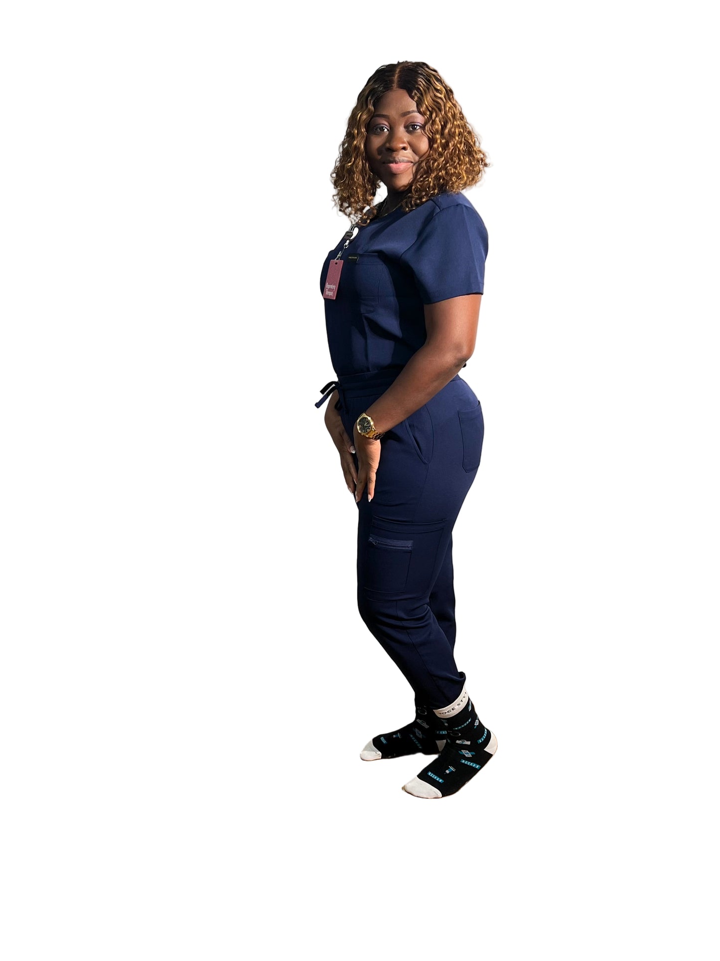 Women Navy Blue 2 Piece Set