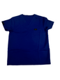 Men Navy Blue Scrub Top/V-Neck