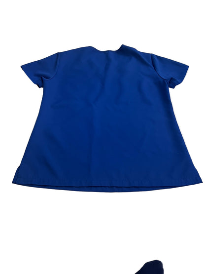 Women Royal Blue V-Neck Top