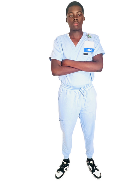 Men. Sky blue Scrub set
