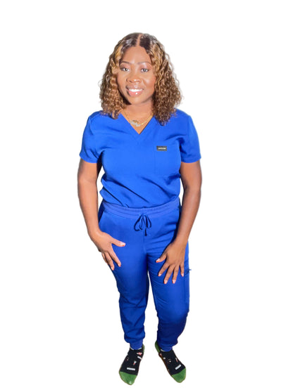 Royal Blue women scrub set