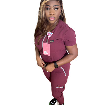 Registered Nurse Pink ID Reel for nurses