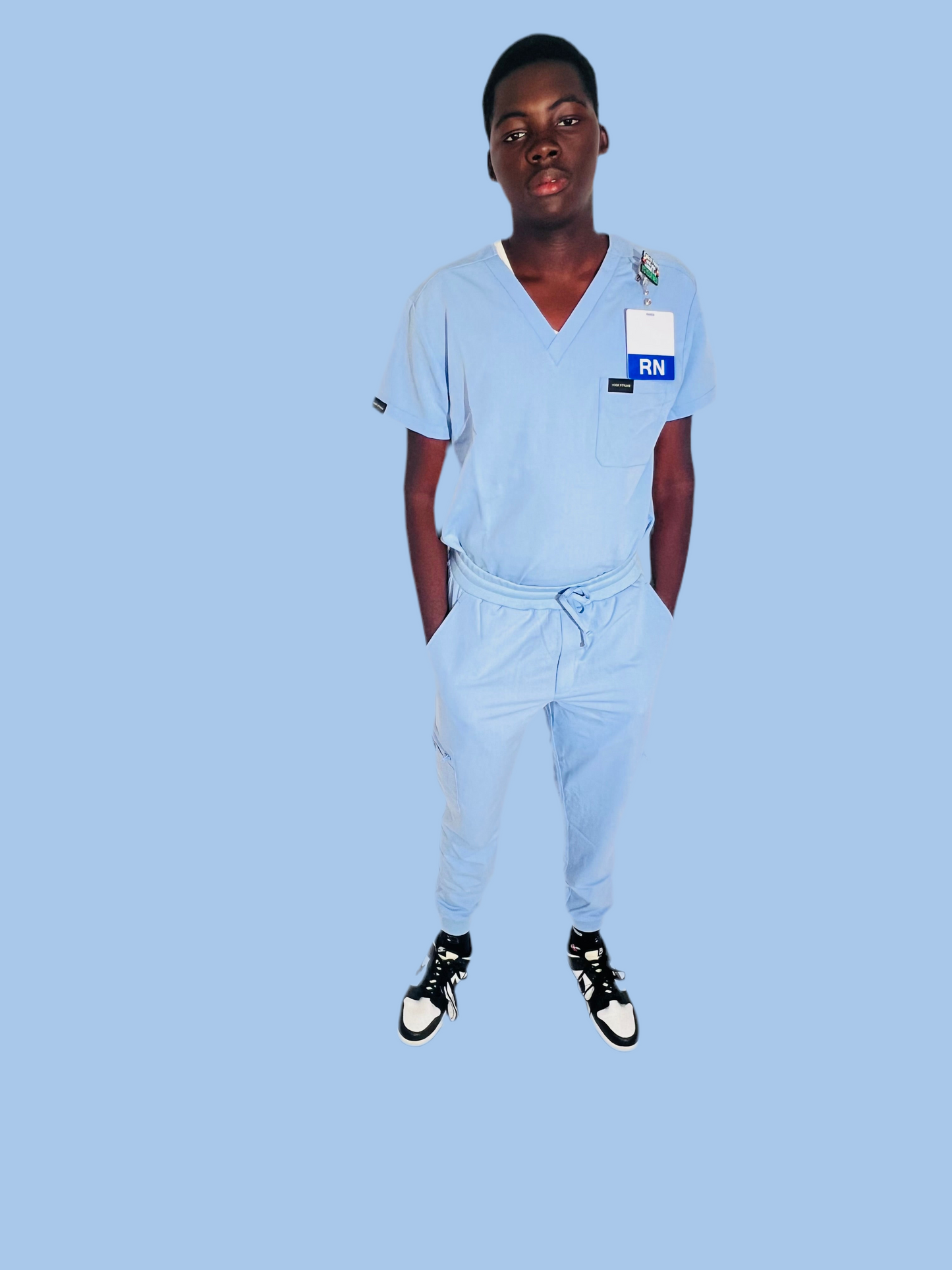 Men. Sky blue Scrub set