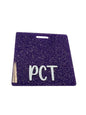 Short Acrylic Glitter PCT Badge Buddy Holder