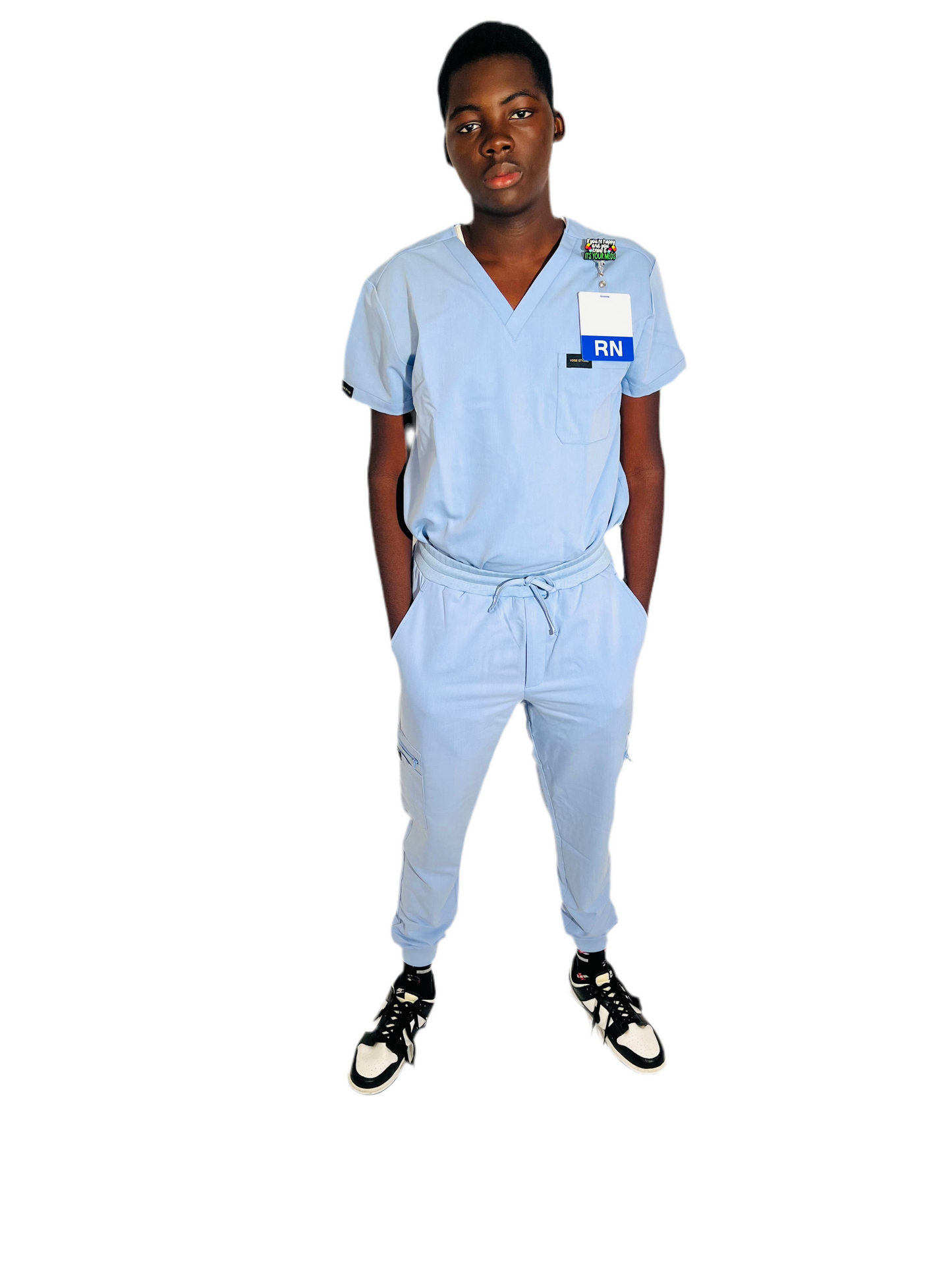 Men. Sky blue Scrub set