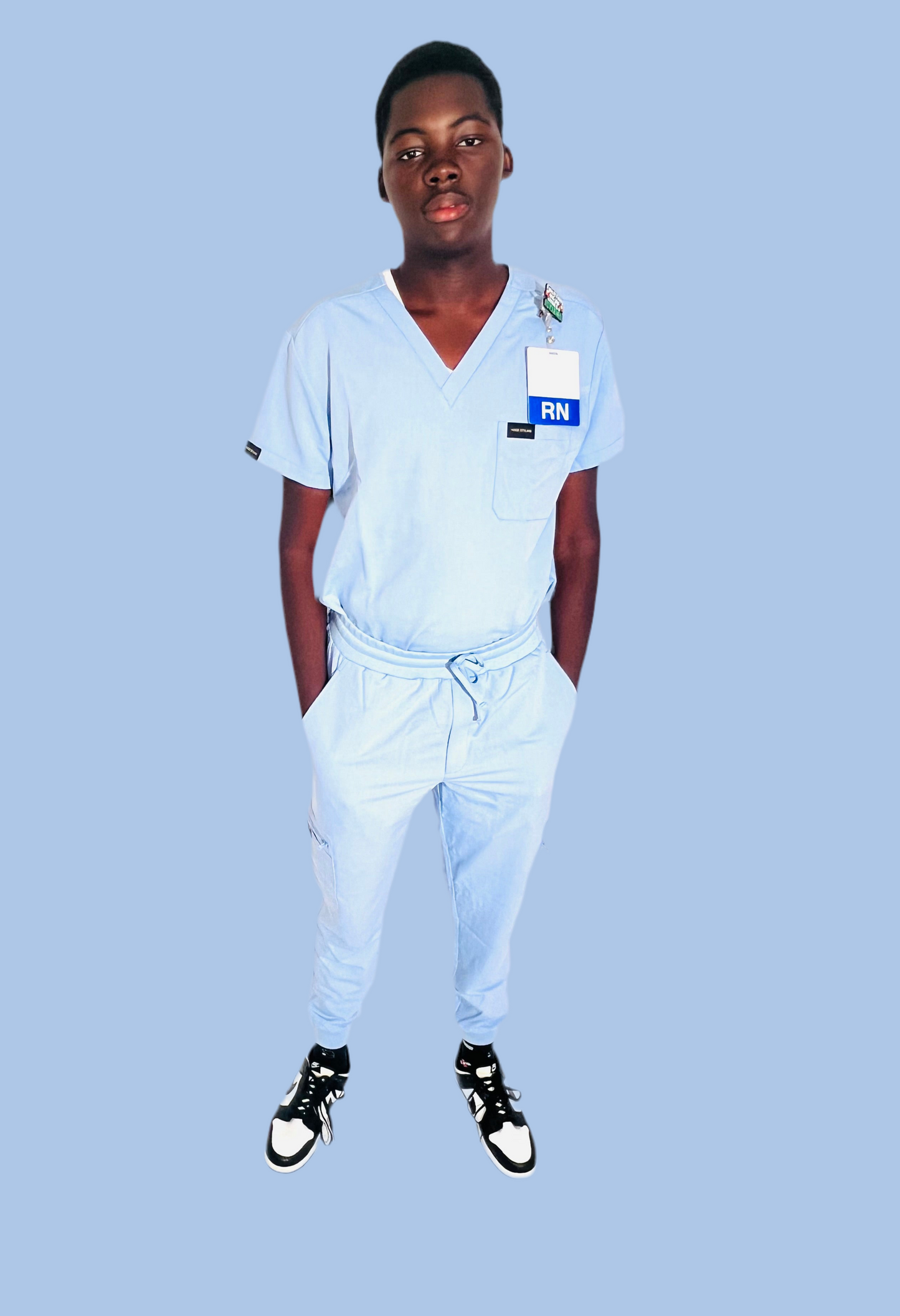 Men. Sky blue Scrub set