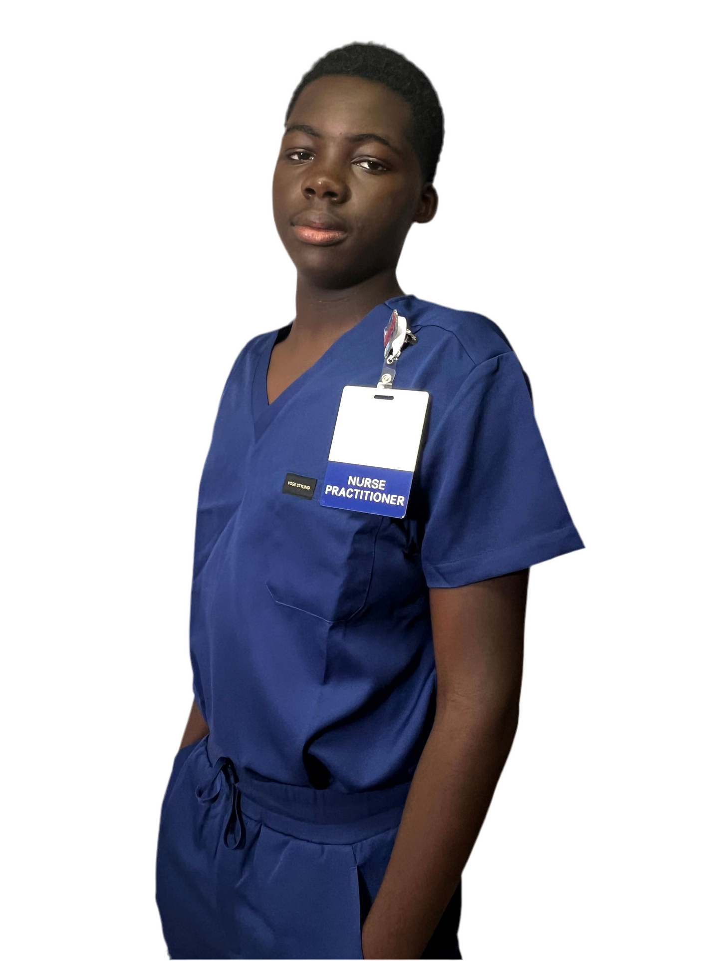 Men  Navy Blue Scrub set