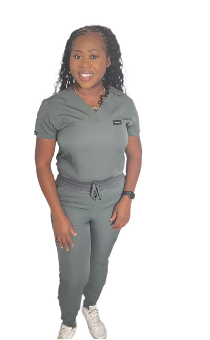 Women’s Gray scrub set