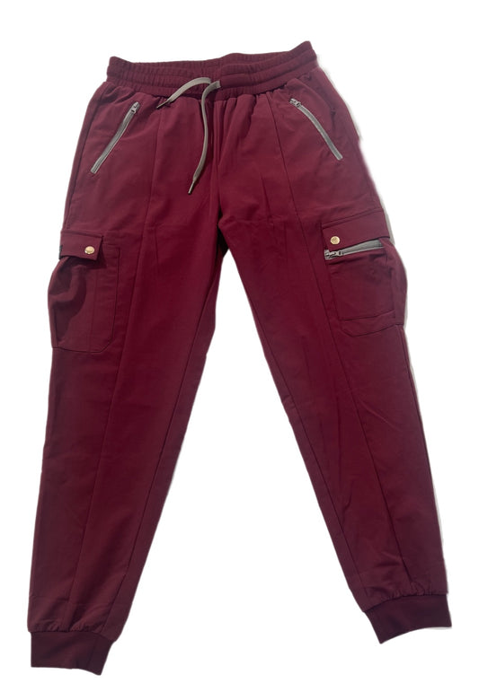 The Women's Burgundy Scrub Pants