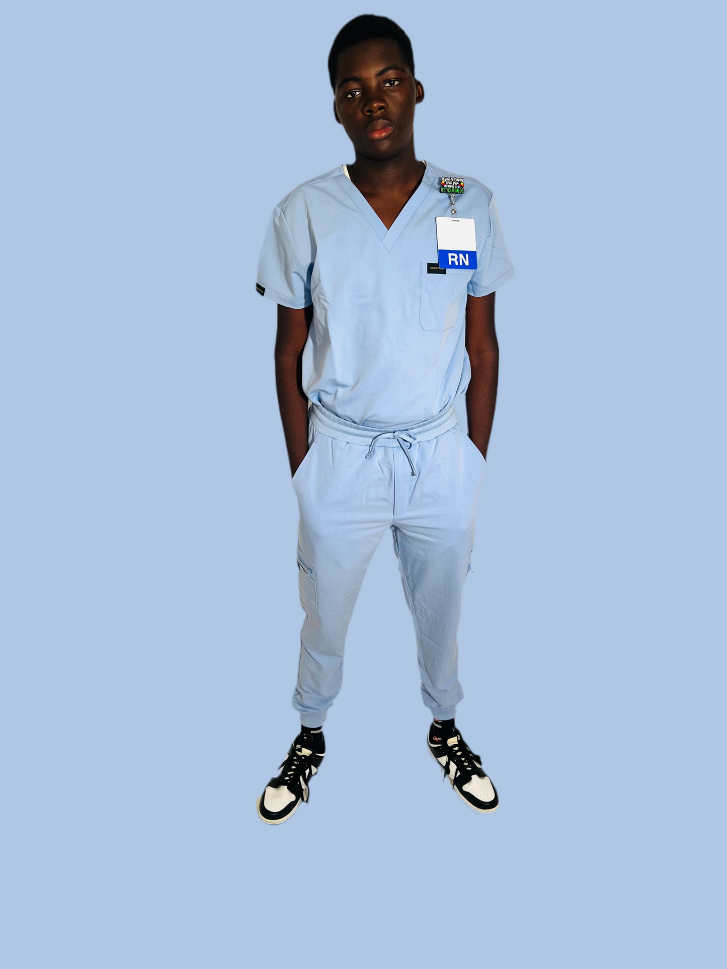 Men. Sky blue Scrub set