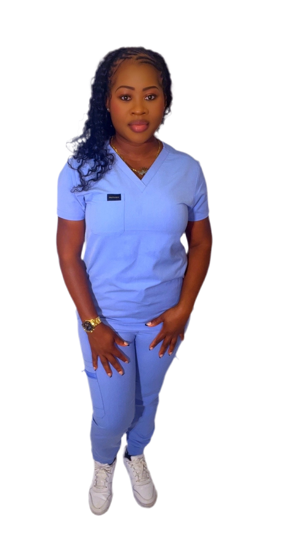 Women Sky blue Scrub set