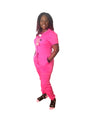 Women Pink scrub jumpsuit