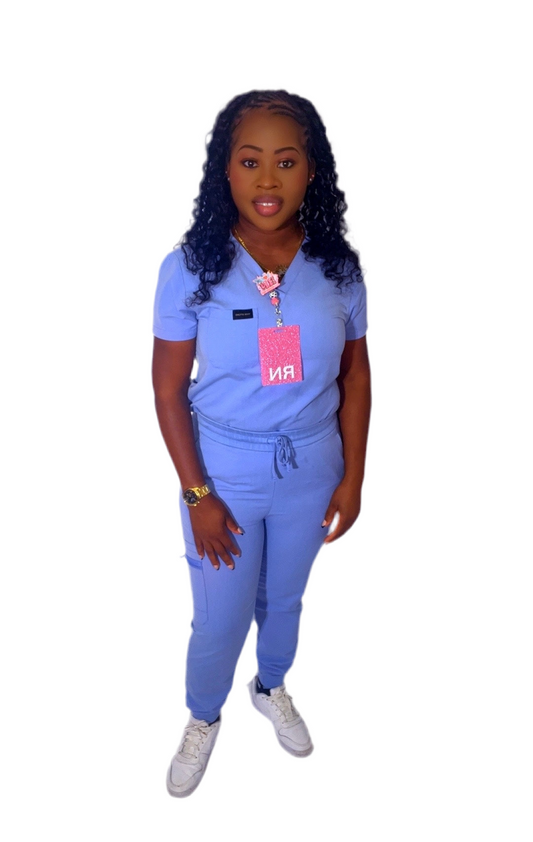Women Sky blue Scrub set