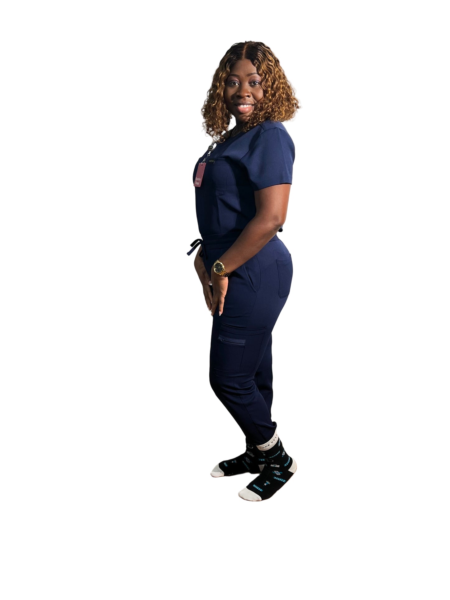 Women Navy Blue 2 Piece Set