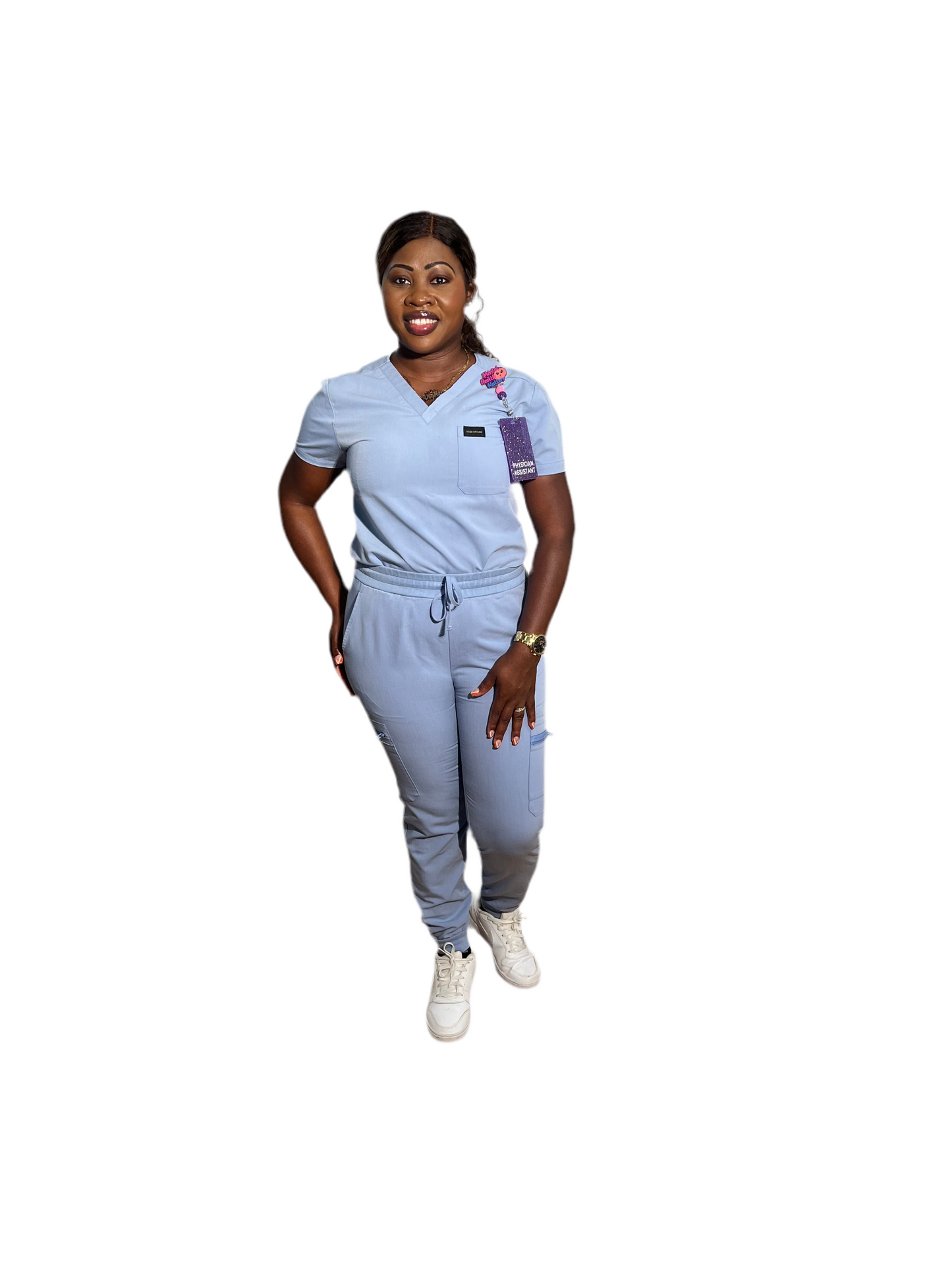 Women Sky blue Scrub set