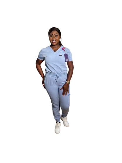 Women Sky blue Scrub set