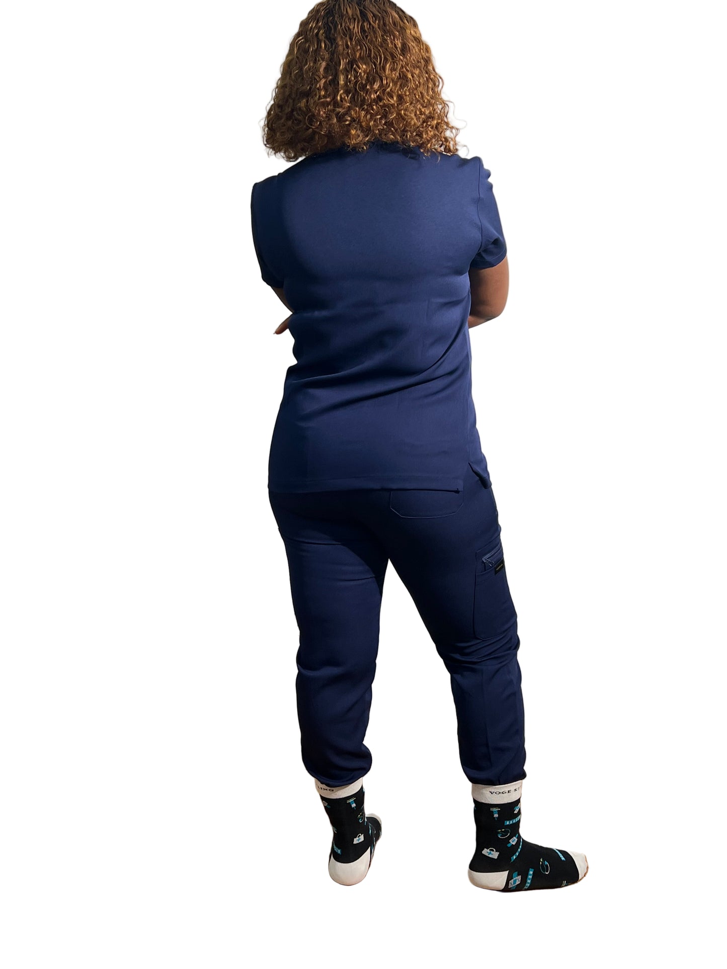 Women Navy Blue 2 Piece Set