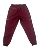 Men's Burgundy  Scrub Pant with Zipper.