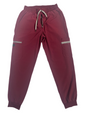 Men's Burgundy  Scrub Pant with Zipper.