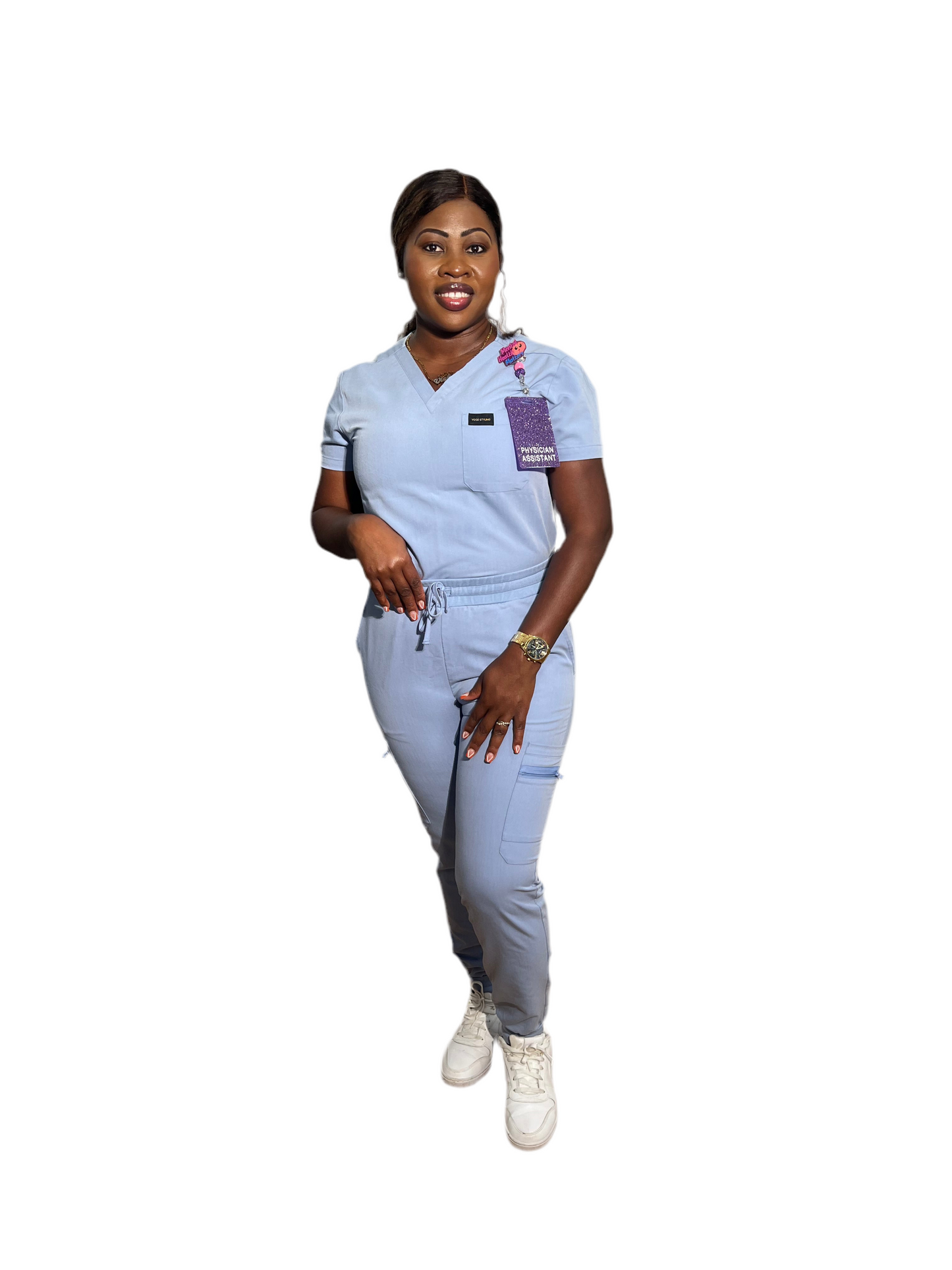 Women Sky blue Scrub set