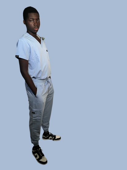 Men. Sky blue Scrub set