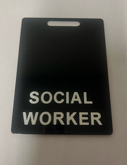 Social workers ID badge