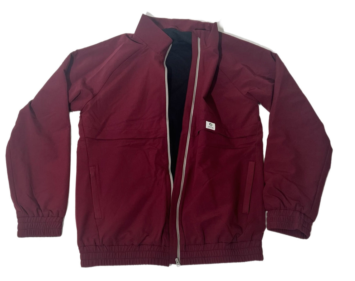Women Burgundy Scrub Jacket